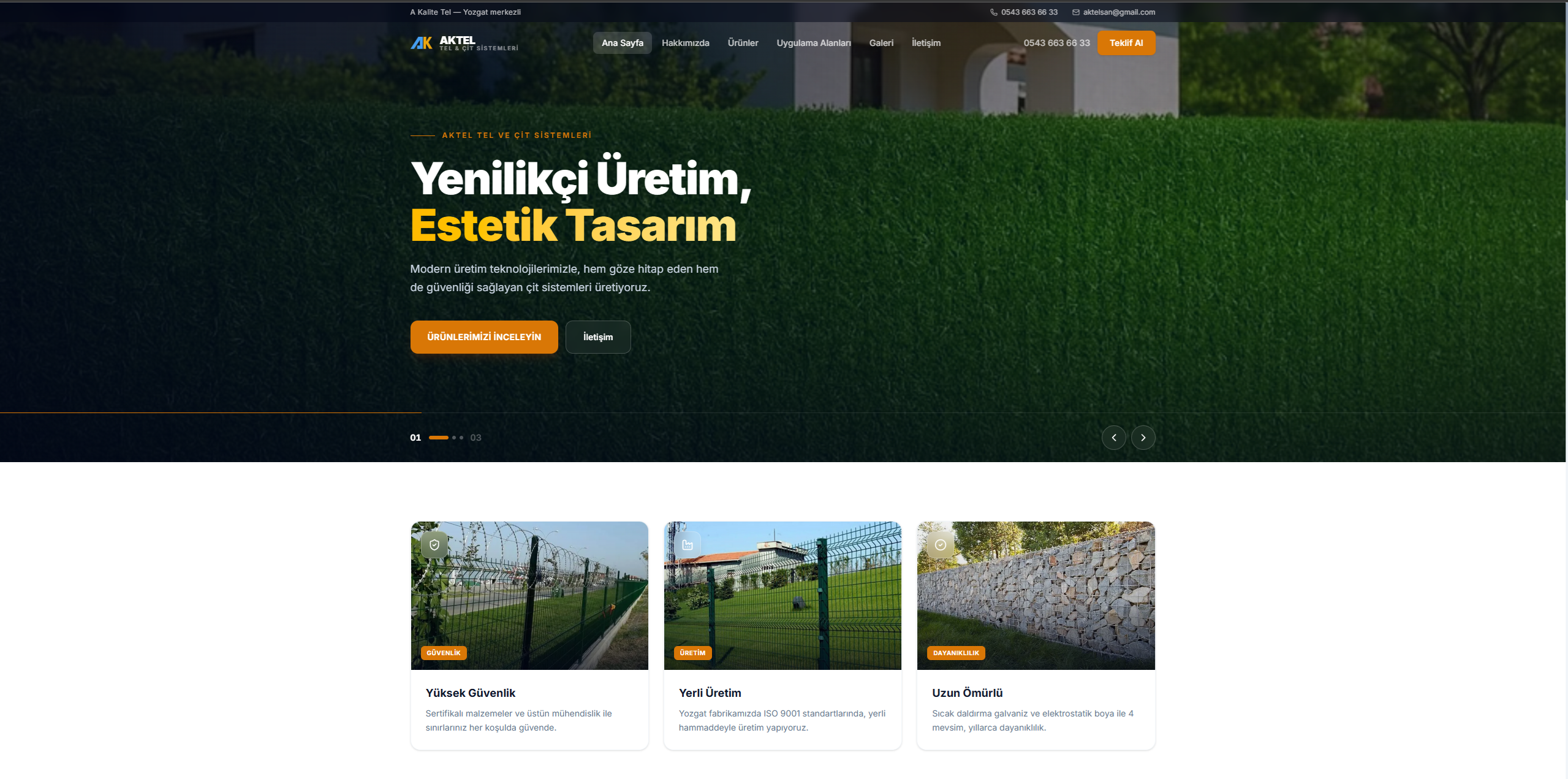 Aktel Corporate Website